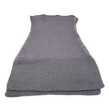 Cols sans capuchon  en maille côtelée épaisse avec des boutons ronds