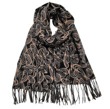 Foulard imprimé motif cœur au design abstrait avec franges - 3 pièces