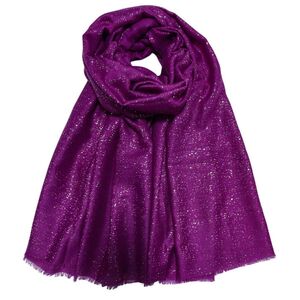Foulard uni doux parsemé avec des paillettes dorées - 3 pièces
