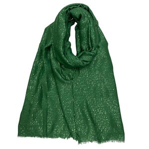 Foulard uni doux parsemé avec des paillettes dorées - 3 pièces