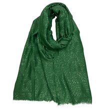 Foulard uni doux parsemé avec des paillettes dorées - 3 pièces