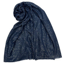 Foulard uni doux parsemé avec des paillettes dorées - 12 pièces