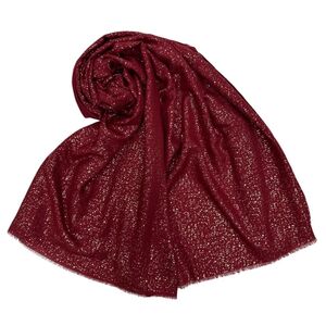 Foulard uni doux parsemé avec des paillettes dorées - 12 pièces