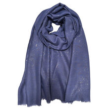 Foulard uni doux parsemé avec des paillettes dorées - 12 pièces