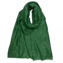 Foulard uni doux parsemé avec des paillettes dorées - 12 pièces
