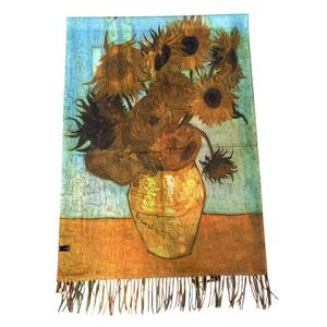 Écharpe Van Gogh réversible "La Chambre à Arles" & "Les Tournesols"