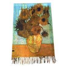 Écharpe Van Gogh réversible "La Chambre à Arles" & "Les Tournesols"