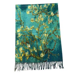 Écharpe réversible de Vincent Van Gogh "Amandier en fleurs"