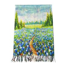 Écharpe réversible de Claude Monet "Le Jardin de l'artiste à Giverny"