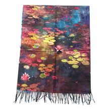 Écharpe réversible de Claude Monet Nénuphars colorés & "Les Nymphéas"