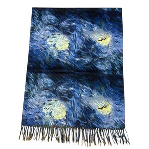 Écharpe réversible "Corbeaux et Champs de blé" de Vincent Van Gogh