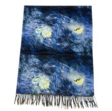 Écharpe réversible "Corbeaux et Champs de blé" de Vincent Van Gogh