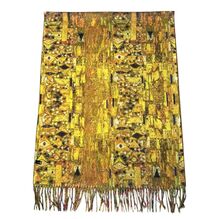 Écharpe réversible Gustave Klimt "Le Baiser" & motifs abstraits