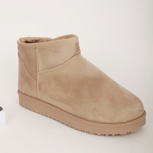 Boots d'hiver à enfiler aspect suédé à intérieur fourré taille 36-41