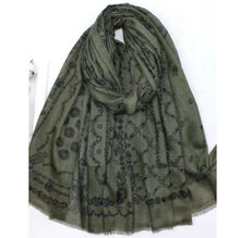 Écharpe automne patchwork aux 4 motifs géométriques - 3 pièces