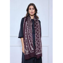 Écharpe automne patchwork aux 4 motifs géométriques - 3 pièces