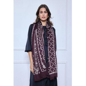 Écharpe automne patchwork aux 4 motifs géométriques - 12 pièces