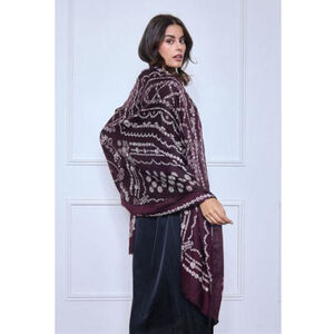 Écharpe automne patchwork aux 4 motifs géométriques - 12 pièces