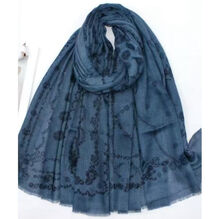 Écharpe automne patchwork aux 4 motifs géométriques - 12 pièces