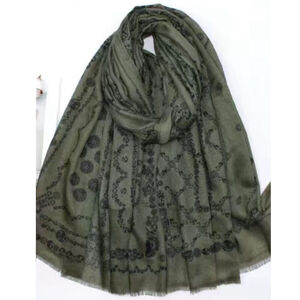 Écharpe automne patchwork aux 4 motifs géométriques - 12 pièces