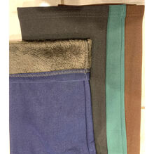 Pantalon doublé en polaire à boutons décoratifs aux grandes tailles