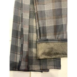 Pantalon carreaux à doublure polaire pour femme grande taille