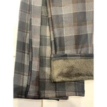 Pantalon carreaux à doublure polaire pour femme grande taille