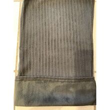 Pantalon large à doublure polaire motif côtelé vertical en grande taille