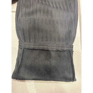 Pantalon à jambes larges et droites en côtelé avec doublure polaire