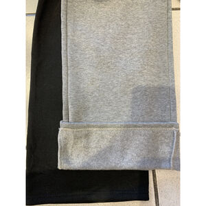 Pantalon coupe large fluide doublé polaire à deux poches côtés