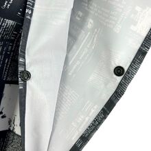 Poncho de pluie unisexe en polyester imprimé Journal