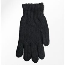Gants en maille côtelée de motif uni moucheté pour homme