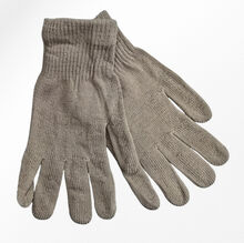 Paire de gants tricotés avec bord-côtes pour femme