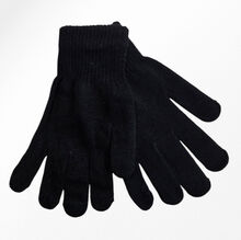 Paire de gants tricotés avec bord-côtes pour femme