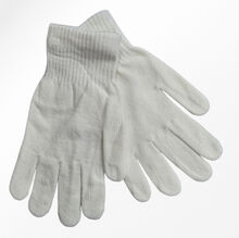 Paire de gants tricotés avec bord-côtes pour femme