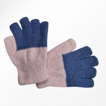 Gants bicolores pour enfant conçus en matière douce et épaisse