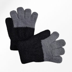 Gants bicolores pour enfant conçus en matière douce et épaisse