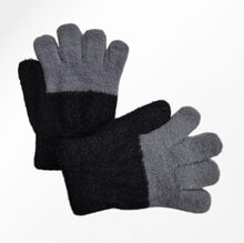 Gants bicolores pour enfant conçus en matière douce et épaisse