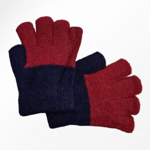 Gants bicolores pour enfant conçus en matière douce et épaisse