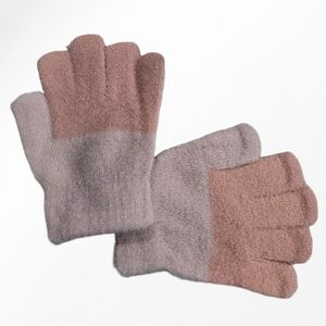 Gants bicolores pour enfant conçus en matière douce et épaisse