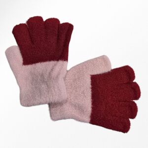 Gants bicolores pour enfant conçus en matière douce et épaisse