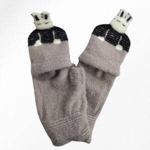 Gants mitaines pour enfants avec rabat capuche lapin
