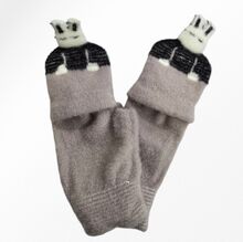 Gants mitaines pour enfants avec rabat capuche lapin