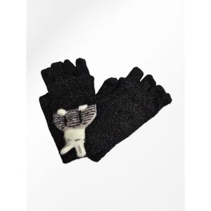 Gants mitaines pour enfants avec rabat capuche lapin