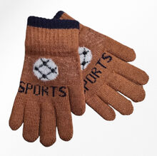 Gants épais et extensible avec décor de ballon sports