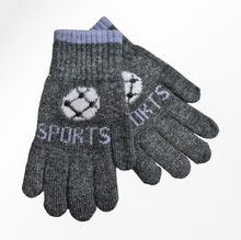Gants épais et extensible avec décor de ballon sports