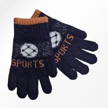 Gants épais et extensible avec décor de ballon sports