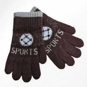 Gants épais et extensible avec décor de ballon sports