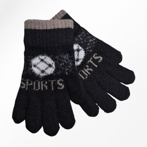 Gants épais et extensible avec décor de ballon sports