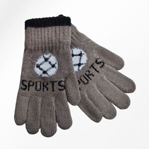 Gants épais et extensible avec décor de ballon sports